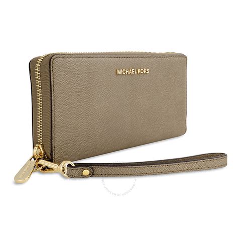 michael kors jet set dark dune wallet|Michael Kors Jet Set Leather Continental Travel Wallet .